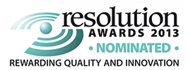 Resolution Award nomination 2013